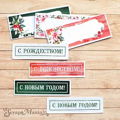 Набор высечек из бумаги "Зимняя прелесть. Надписи" (ScrapMania) Набор высечек из бумаги "Зимняя прелесть. Надписи" (ScrapMania)