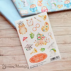 Набор наклеек А6 "Первоклашка. Любимая школа" (ScrapMania)