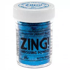 Пудра для эмбоссинга с глиттером ZING "Blue. Синий" (American Crafts)