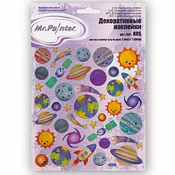 Наклейки 15х17 см с фольгированием "Космос" (Mr.Painter)