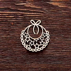 Украшение из чипборда "Слюнявчик со звездочками" (AL) Украшение из чипборда "Слюнявчик со звездочками" (AL)