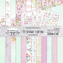 Набор бумаги 30,5х30,5 см "Розовые грезы", 12 листов (ScrapMania) Набор бумаги 30,5х30,5 см "Розовые грезы", 12 листов (ScrapMania)