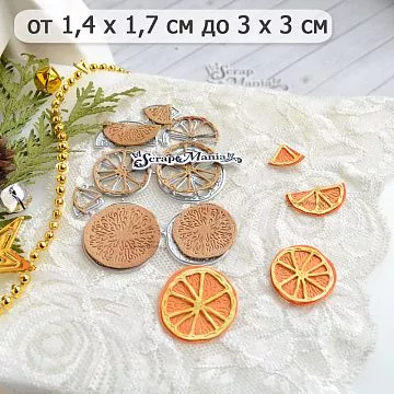 Нож "Ароматы Нового Года. Цитрус", 3х3 см (ScrapMania)