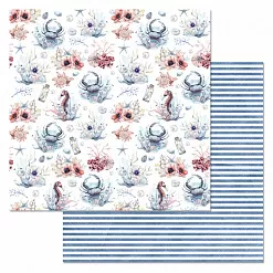 Бумага "Море, я скучала. Морские сокровища" (ScrapMania)
