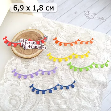 Нож "Детская гирлянда. Шарики", 6,9х1,8 см (ScrapMania)