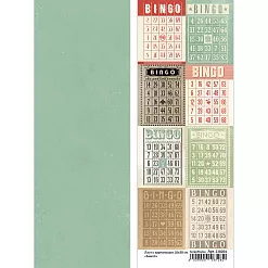 Лист с картинками 10х30 см "Бинго" (ScrapMania)