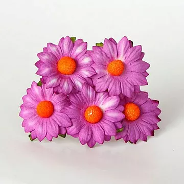 Букет средних ромашек "Сиреневый", 5 шт (Craft)