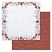 Набор бумаги 15х15 см "Снежная клюква", 12 листов (ScrapMania)