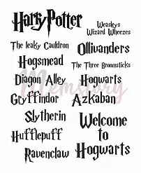 Штамп "Harry Potter", 4,5х1,9 см (Memstory)