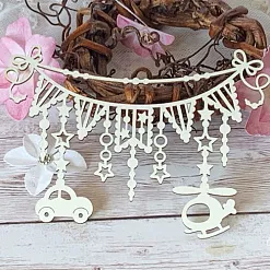 Чипборд "Гирлянда с вертолетом" (LeoMammy)