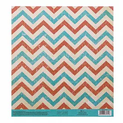 Бумага 20х20 см на клеевой основе "Зигзаги" (АртУзор) Бумага 20х20 см на клеевой основе "Зигзаги" (АртУзор)