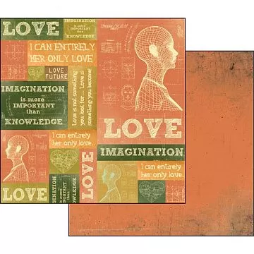 УЦЕНКА Бумага "Любовь и воображение" (Stamperia)