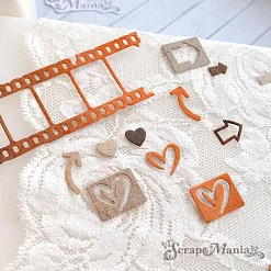 Нож "Кинопленка со знаками", 12,2х3,7 см (ScrapMania)