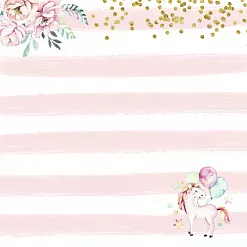 Бумага "Розовые грезы. Мечты единорогов" (ScrapMania)