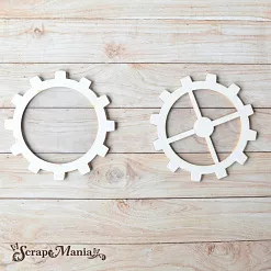 Чипборд "Вечные странники. Шейкер. Шестеренка 2 маленькая" (ScrapMania)