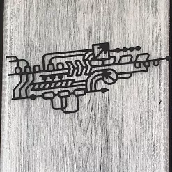 Нож "Абстракция", 4,4х10,3 см (ArtScrap)