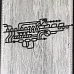 Нож "Абстракция", 4,4х10,3 см (ArtScrap)