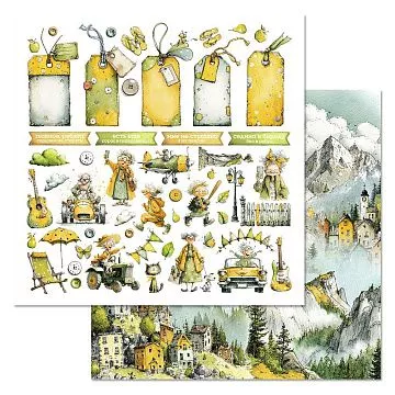 Бумага "СуперБабушка. Картинки" (ScrapMania)