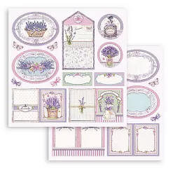 Набор бумаги 15х15 см "Provence ", 10 листов (Stamperia)