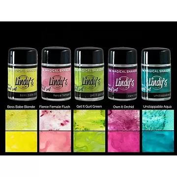Набор сухих красок меловые "Go Girl! Flat Shaker", 5 шт (Lindy's)