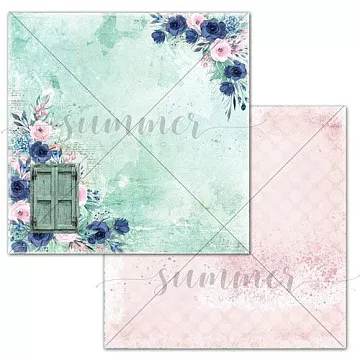 Бумага "Blue outside. Behind the door" (Summer Studio)