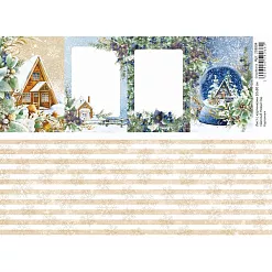 Лист с картинками 10х30 см "Дачный Новый Год. Карточки" (ScrapMania) Лист с картинками 10х30 см "Дачный Новый Год. Карточки" (ScrapMania)
