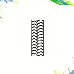Штамп "Автошины", 4х1,5 см (Арт-кладовая)