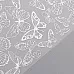 Лист веллума 30х30 см с фольгированием "Silver Butterflies" (Фабрика Декору)