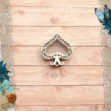 Чипборд "Алиса в сказке. Шейкер. Пики мини (ScrapMania)