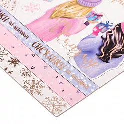 Наклейки из плотного картона 30х30 см "Снежная зима" (АртУзор)