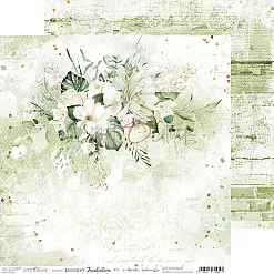 Набор бумаги 30х30 см "Greenery invitation", 6 листов (CraftO'clock)