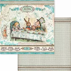 Набор бумаги 20х20 см "Alice", 10 листов (Stamperia)