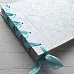 Альбом 25х25 см белый, на голубой ленте. Ручная работа (ScrapMania)