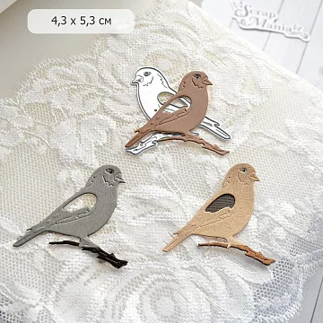 Нож "Девичья тайна. Птица", 4,3х5,3 см (ScrapMania)