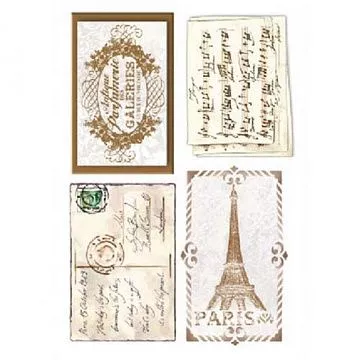 Отрез фетра 15х21 см "Письма" (Stamperia)