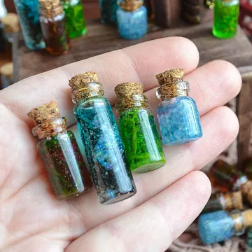 Набор миниатюр "Зелья в баночках. Стекло", 4 шт (Югарт)