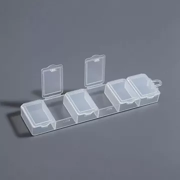 Контейнер для мелочей 6 ячеек, цвет прозрачный (Сима, 9863198)
