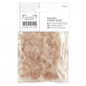 Набор бантов из органзы "Wedding. Золото" (DoCrafts)