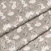 Отрез ткани 79х50 см "Зайки на бежевом" (Cotton)