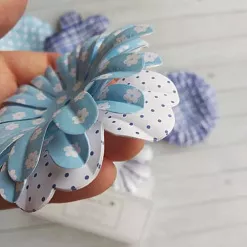 Набор бумажных цветов "Очарование синего" (DoCrafts)