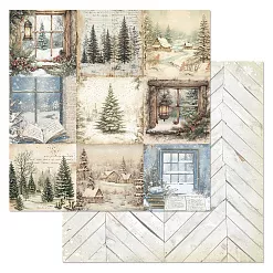 Бумага "Сочельник. Фрагменты" (ScrapMania)