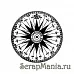 Штамп "Роза ветров" (Скрапклуб)
