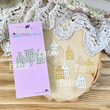 Нож "Домики 1692", 2,5х1,5 см (Fantasy)