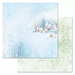 Бумага "Зимний город. Мост" (ScrapMania)