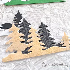 Нож "Зимний лес. Большой", 8,7х4,6 см (ScrapMania)