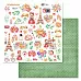Набор бумаги 30,5х30,5 см "Каникулы в Париже", 12 листов (ScrapMania)