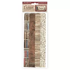 Набор тканевых листов 30х30 см "Vintage Library", 4 шт (Stamperia)