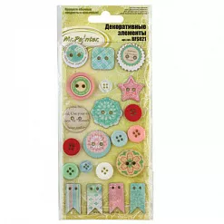 Набор пуговиц "Раннее утро" (Mr.Painter) Набор пуговиц "Раннее утро" (Mr.Painter)