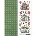 Лист с картинками 10х30 см "Грибное лукошко. Домики" (ScrapMania)
