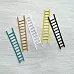 Набор вырубок "Лесенки", цвет белый, желтый, крафт, черный